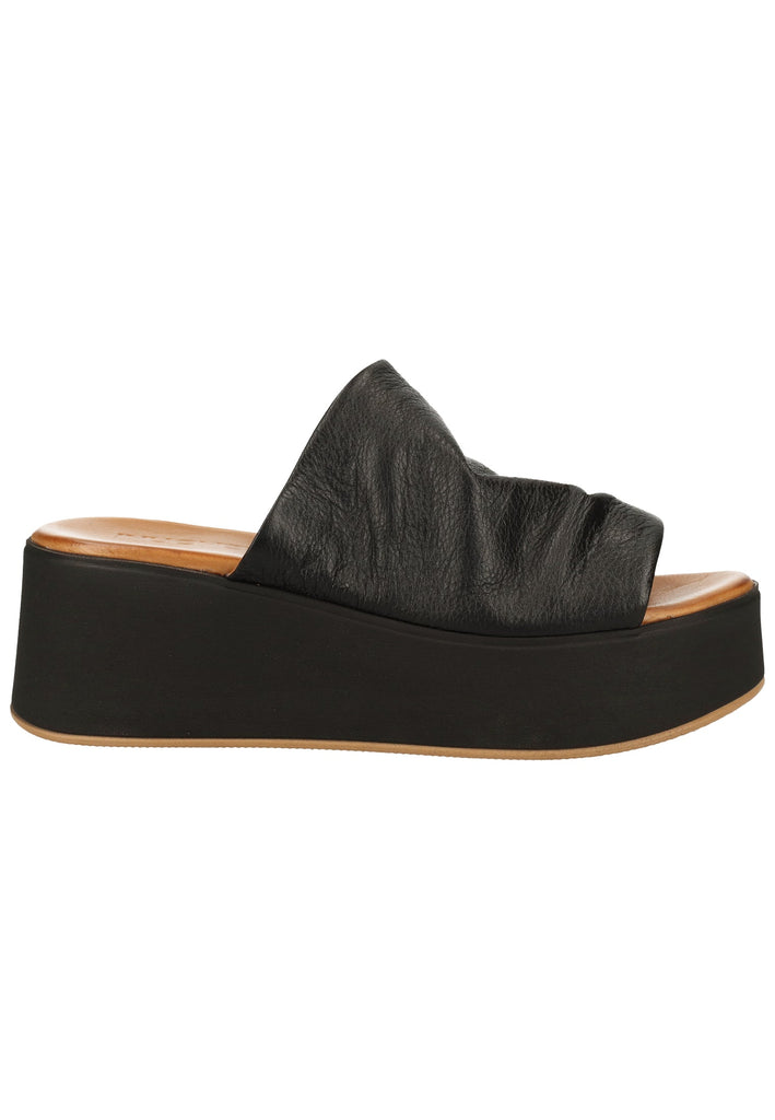 Inuovo Pantoletten Leder Schwarz