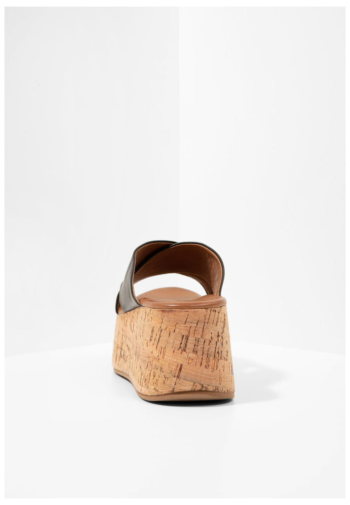 Inuovo Pantoletten Leder Schwarz