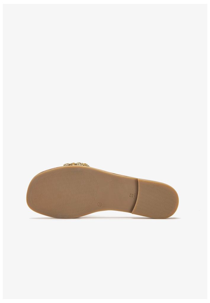 Inuovo Pantoletten Leder Senf