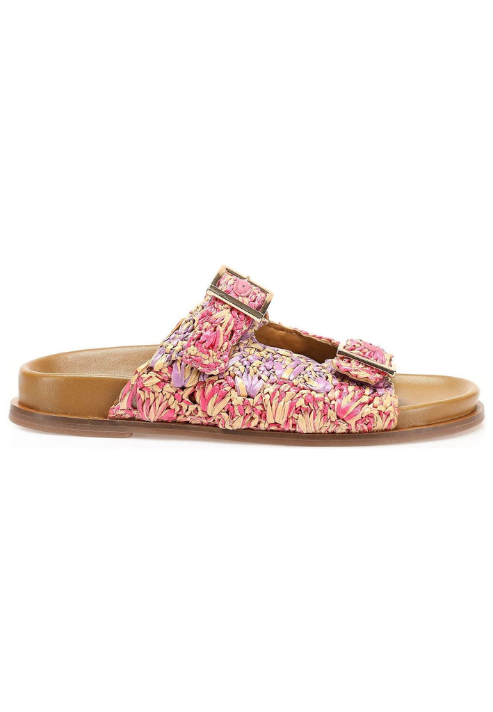 Inuovo Pantoletten Leder/Textil Violett/Rosa