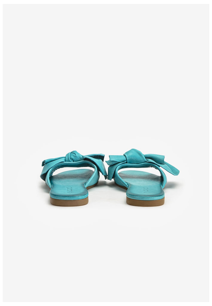 Inuovo Pantoletten Leder Turquoise