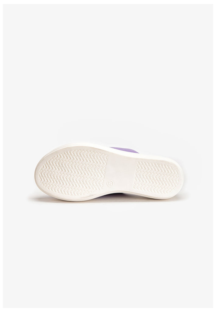 Inuovo Pantoletten Leder Violett