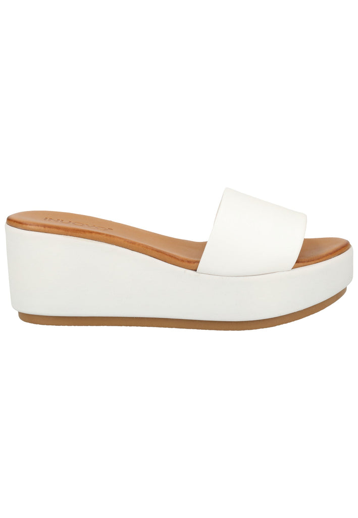 Inuovo Pantoletten Leder Weiß