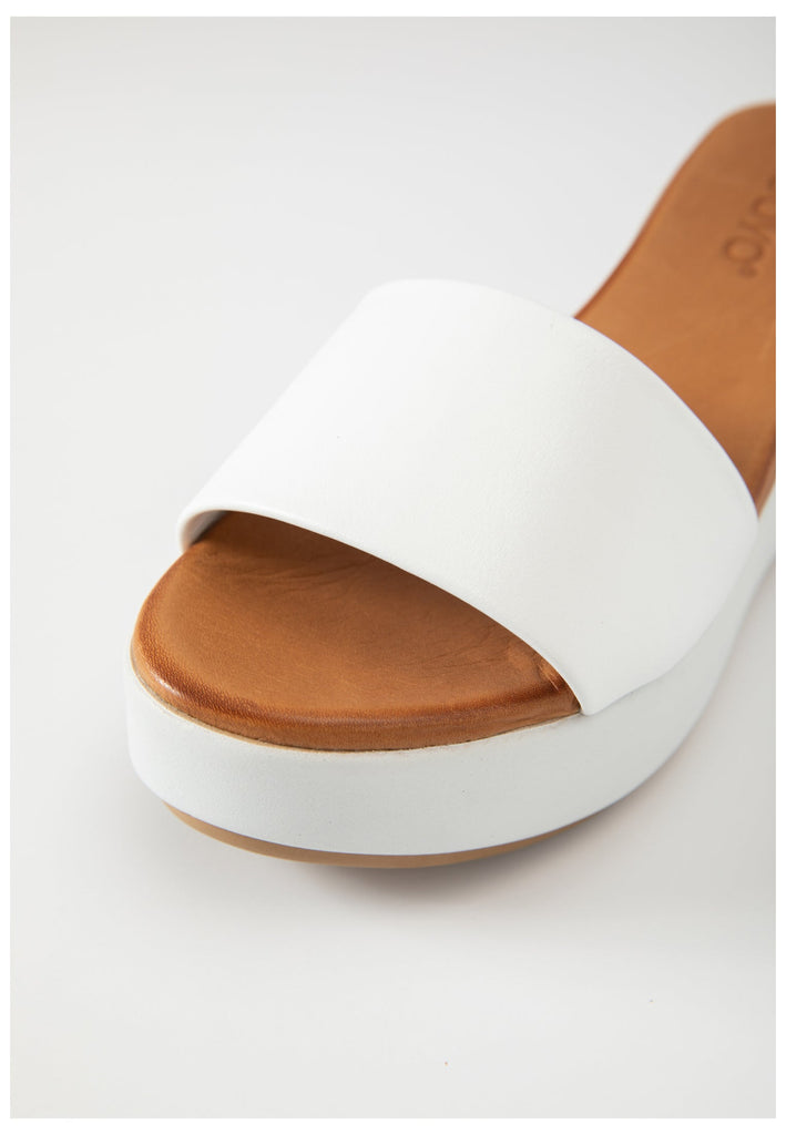 Inuovo Pantoletten Leder Weiß