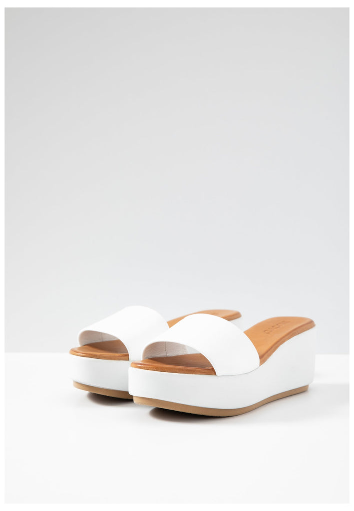 Inuovo Pantoletten Leder Weiß