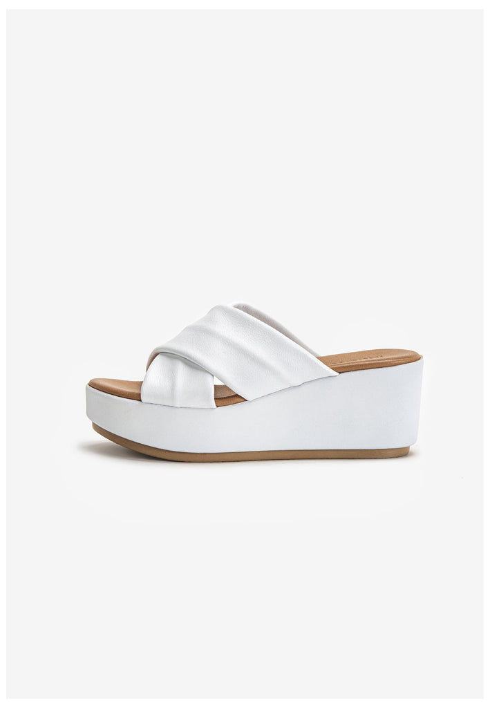 Inuovo Pantoletten Leder Weiß