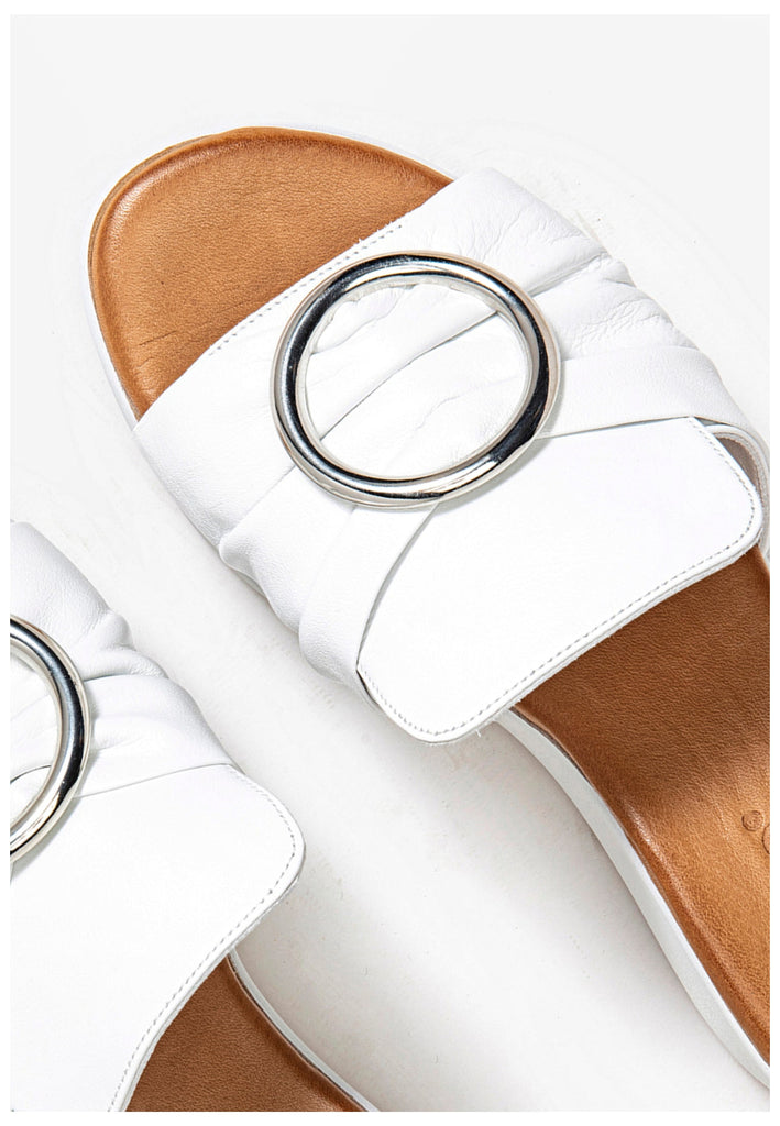 Inuovo Pantoletten Leder Weiß