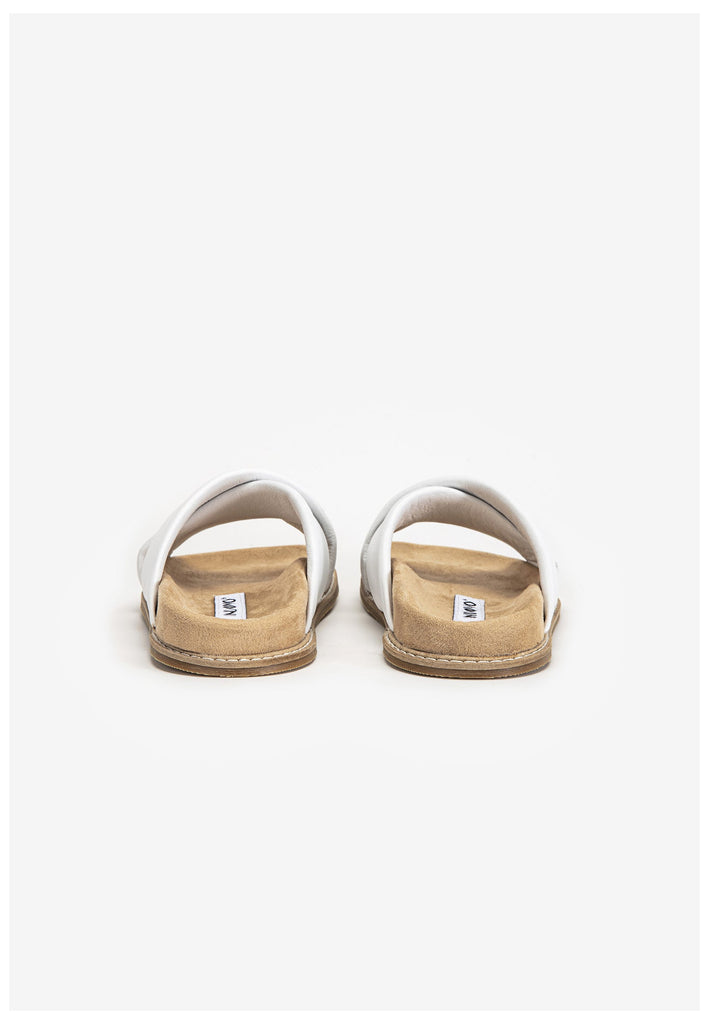 Inuovo Pantoletten Leder Weiß