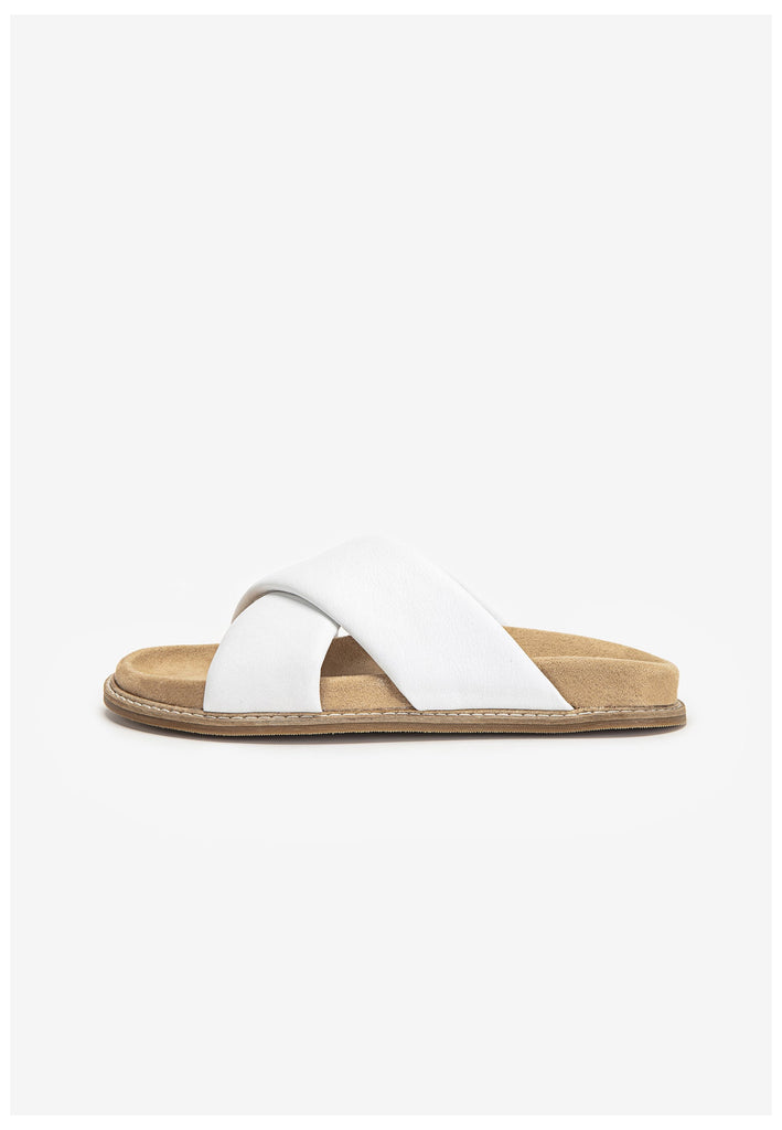 Inuovo Pantoletten Leder Weiß