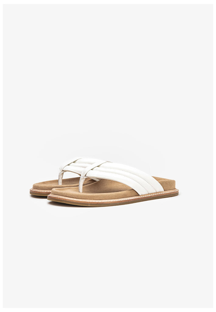 Inuovo Pantoletten Leder Weiß