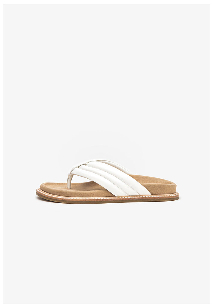 Inuovo Pantoletten Leder Weiß