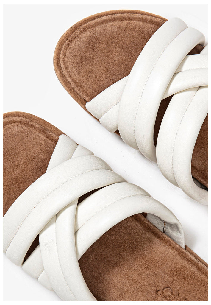 Inuovo Pantoletten Leder Weiß