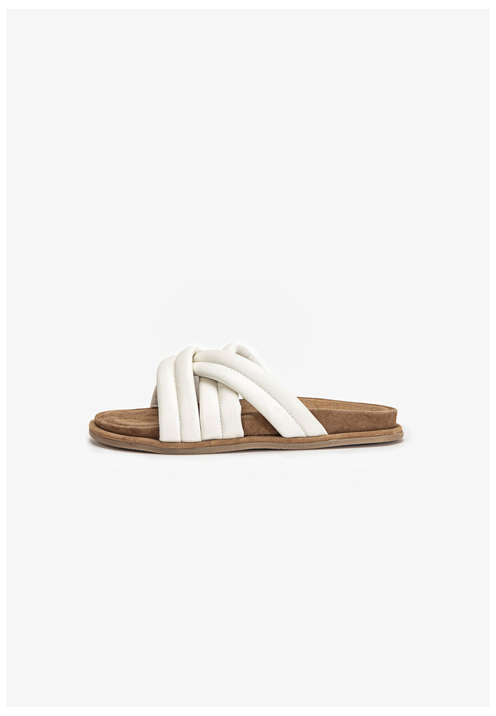 Inuovo Pantoletten Leder Weiß