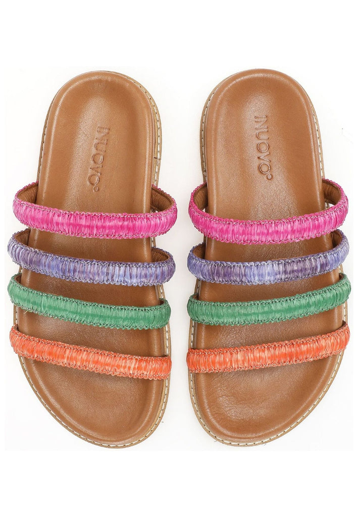 Inuovo Pantoletten Textil Braun