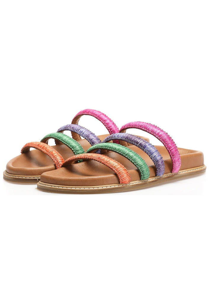 Inuovo Pantoletten Textil Braun