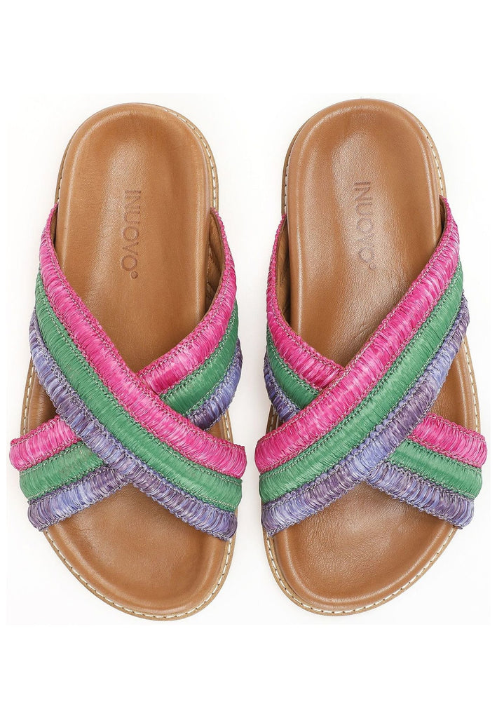 Inuovo Pantoletten Textil Fuchsia