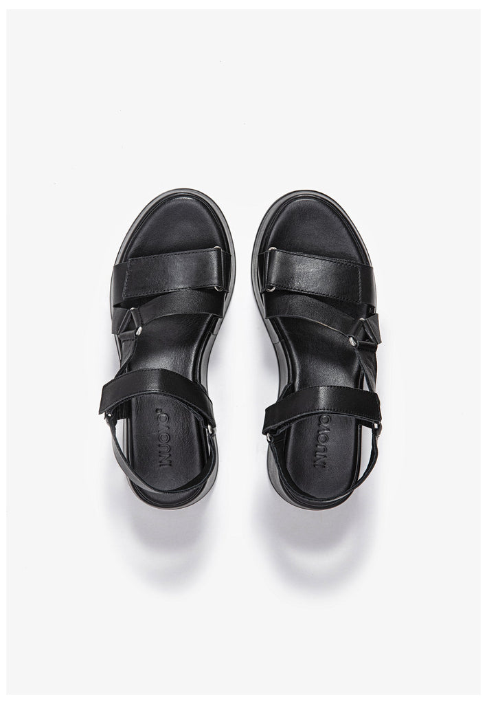 Inuovo Sandalen Glattleder Schwarz