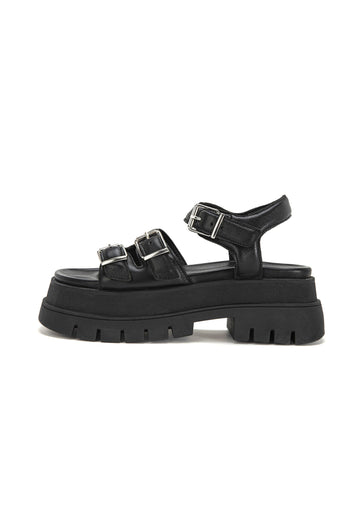 Sandalen Inuovo Sandalen Leder Schwarz
