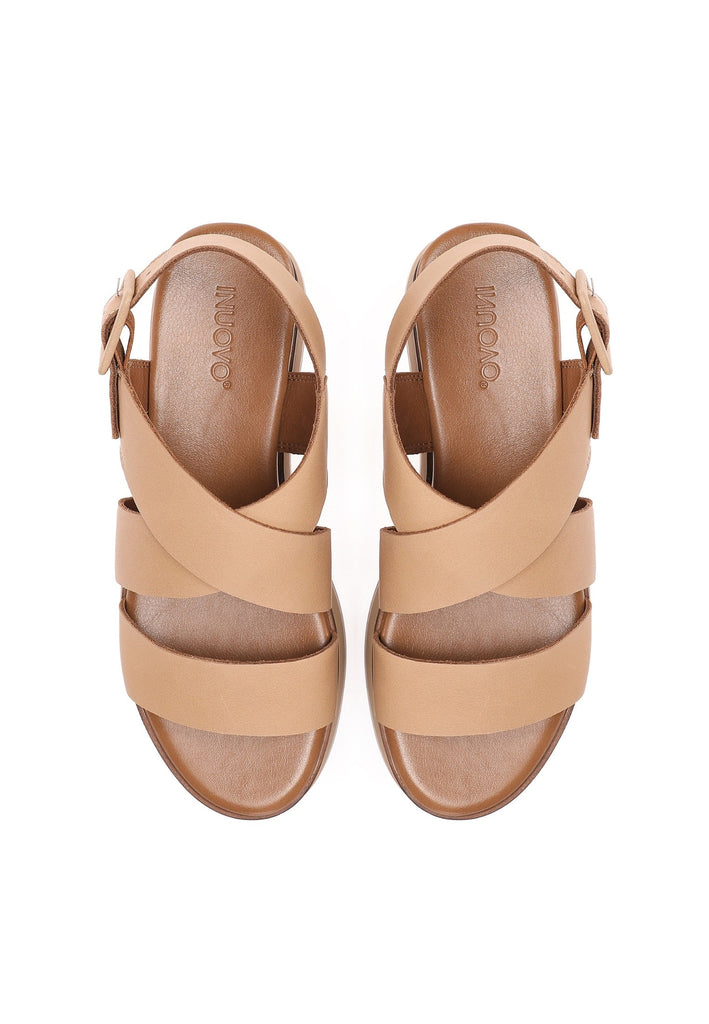 Inuovo Sandalen Leder Beige