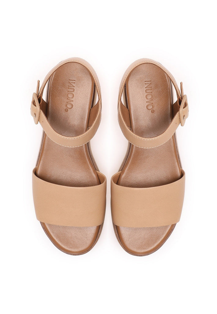 Inuovo Sandalen Leder Beige