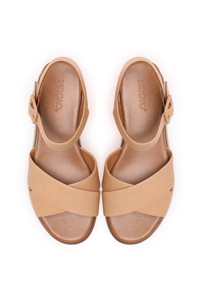 Inuovo Sandalen Leder Beige