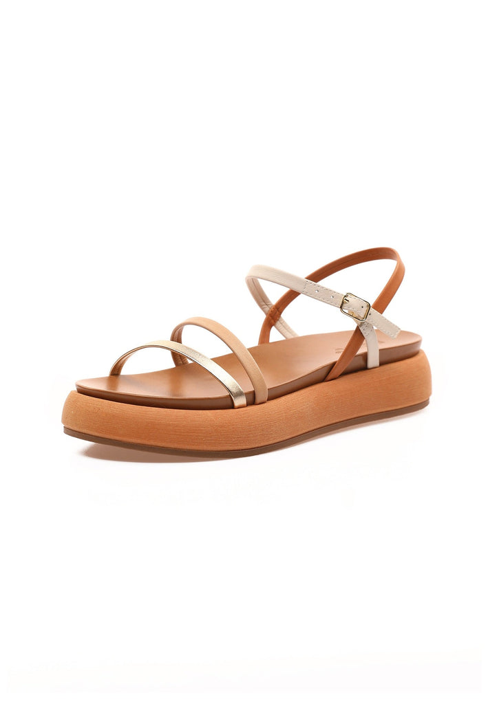 Inuovo Sandalen Leder Gold/Beige