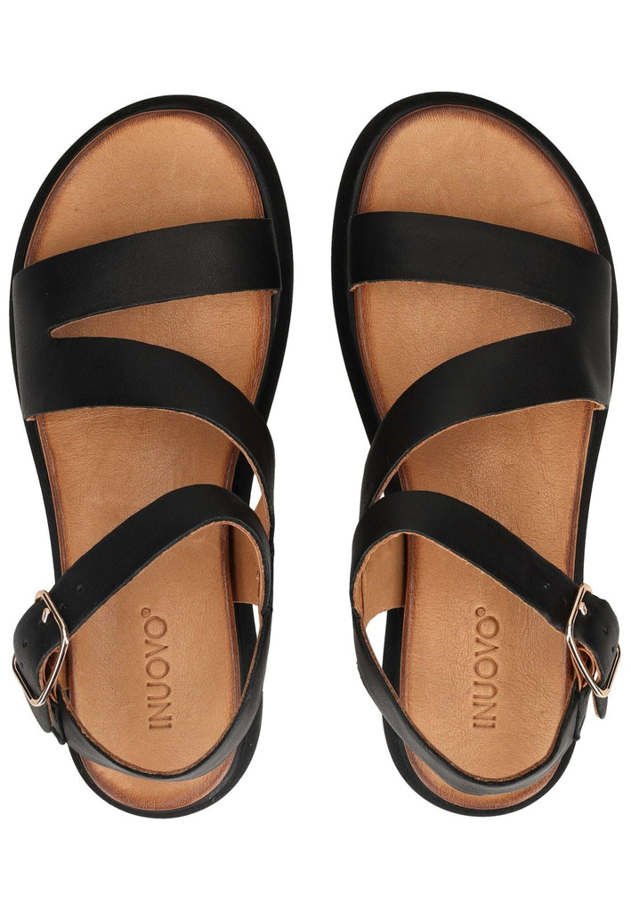 Inuovo Sandalen Leder Schwarz