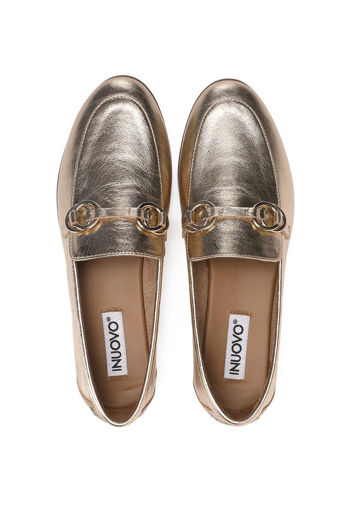 Inuovo Slipper Leder Gold