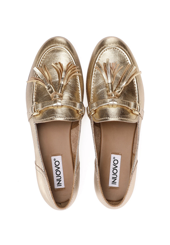 Inuovo Slipper Leder Gold