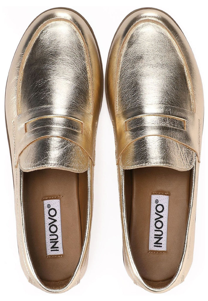 Inuovo Slipper Leder Gold