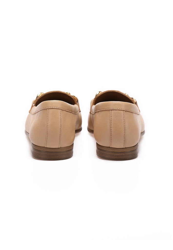 Inuovo Slipper Leder Hellbraun