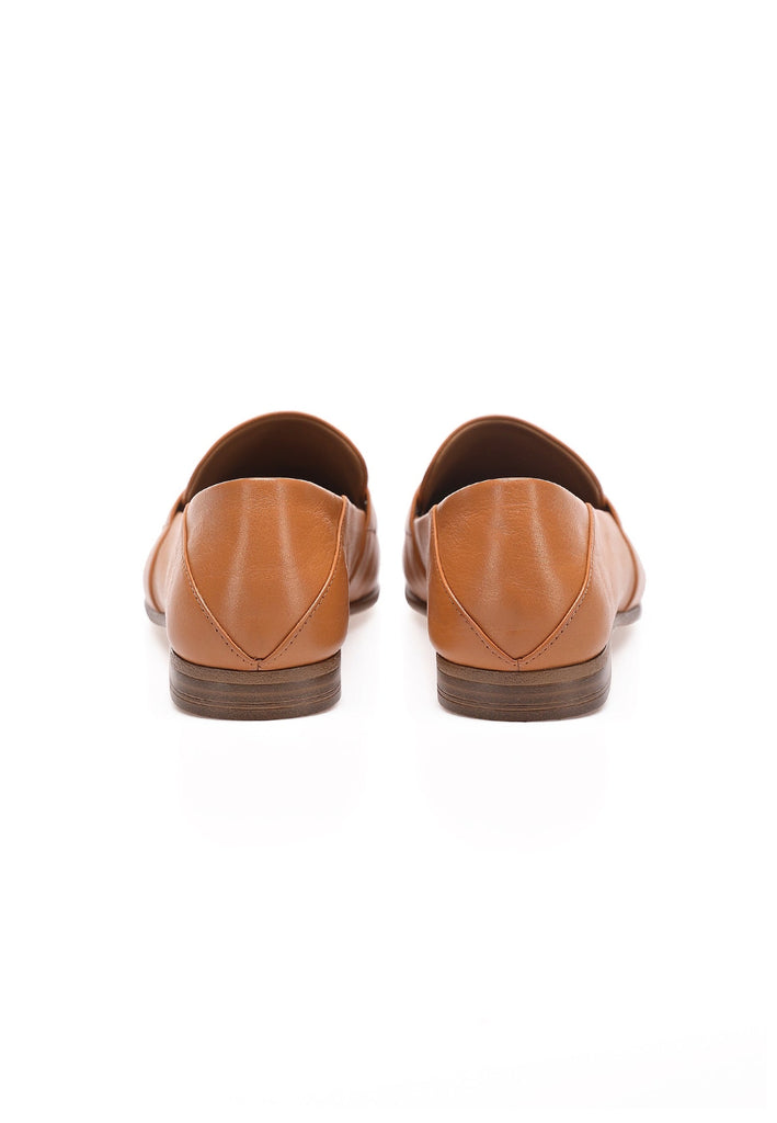 Inuovo Slipper Leder Mittelbraun