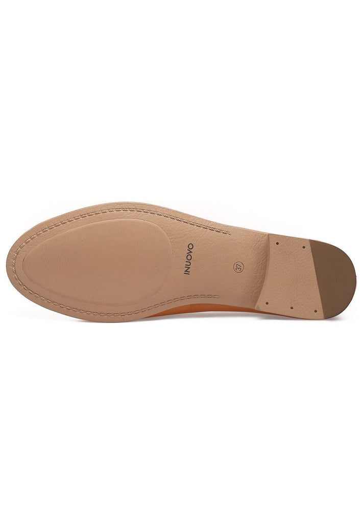 Inuovo Slipper Leder Mittelbraun