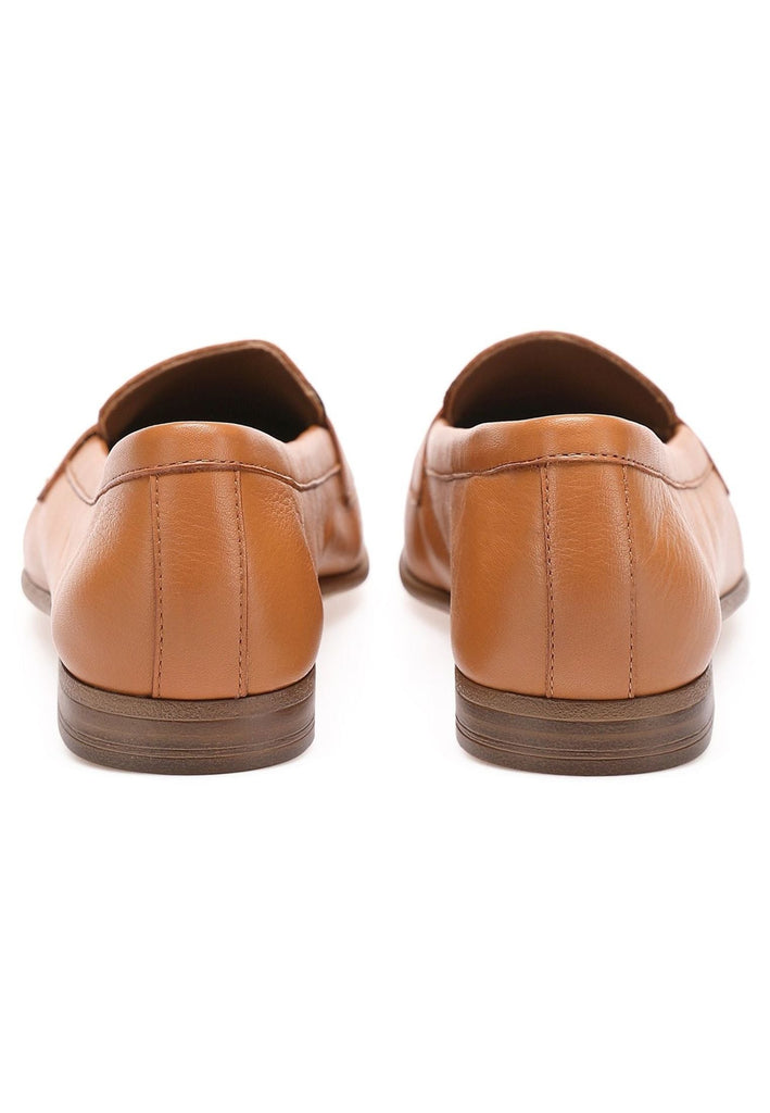 Inuovo Slipper Leder Mittelbraun