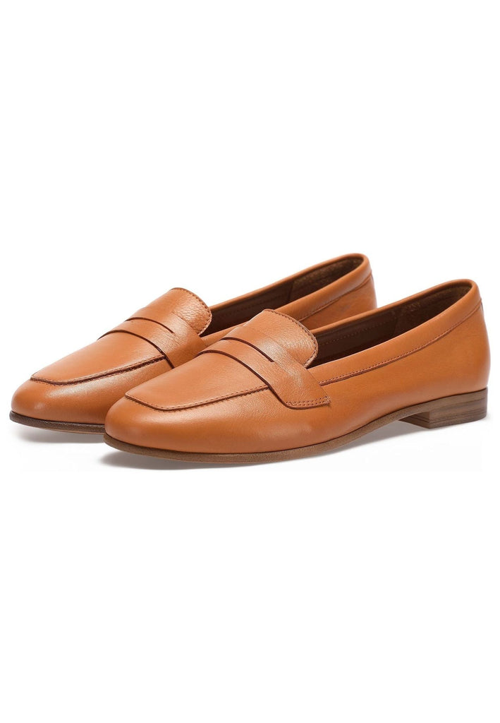 Inuovo Slipper Leder Mittelbraun