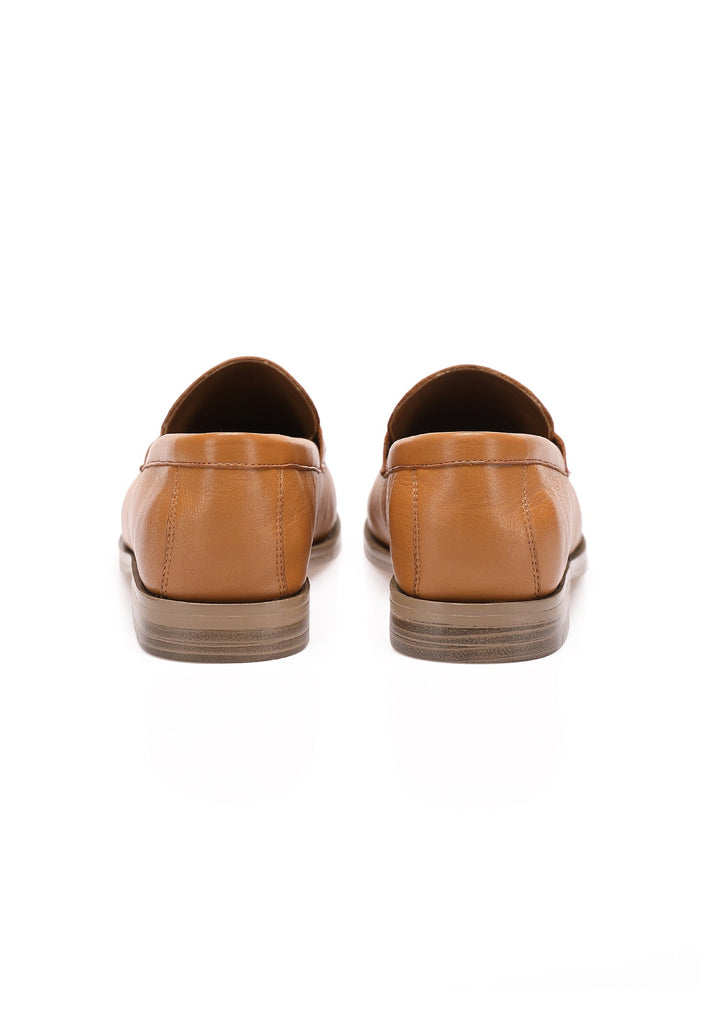 Inuovo Slipper Leder Mittelbraun