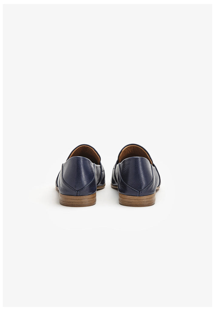 Inuovo Slipper Leder Navy