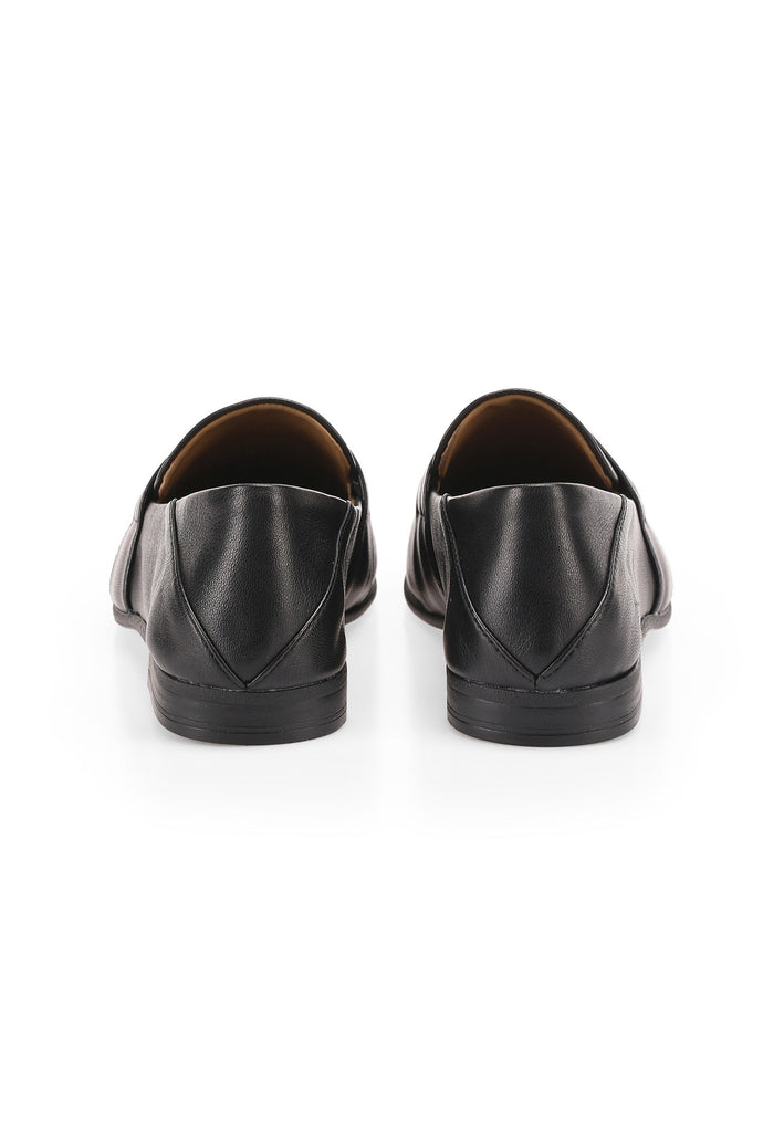 Inuovo Slipper Leder Schwarz