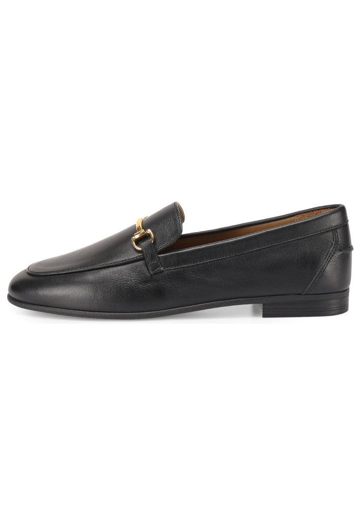 Inuovo Slipper Leder Schwarz