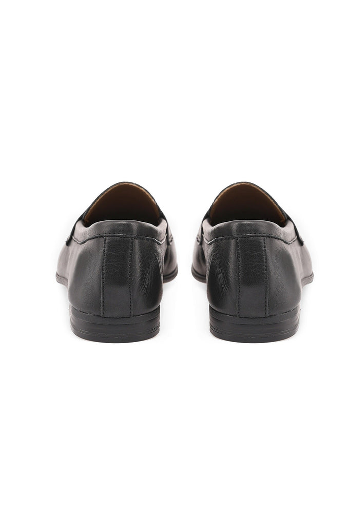 Inuovo Slipper Leder Schwarz