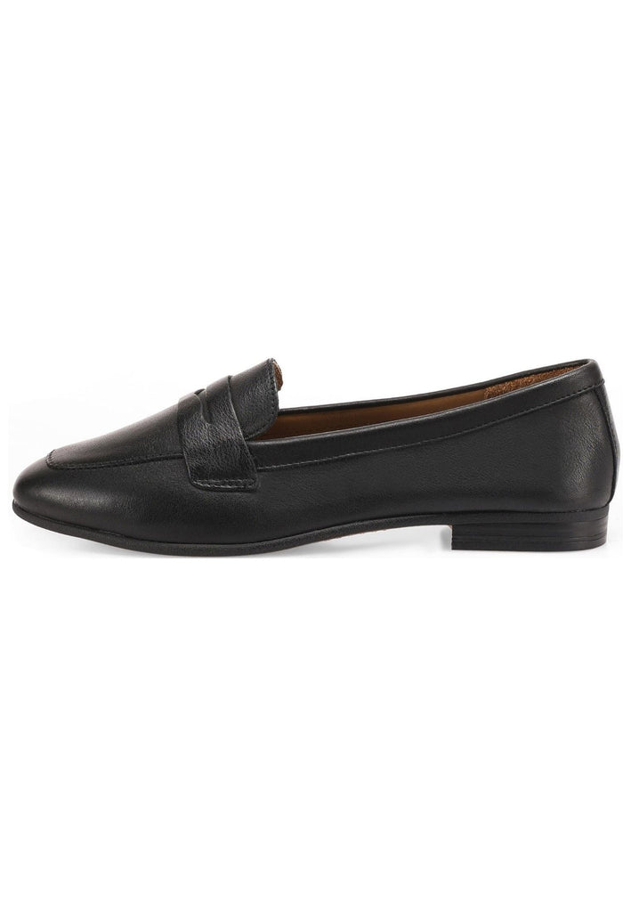 Inuovo Slipper Leder Schwarz
