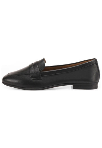 Inuovo Slipper Leder Schwarz