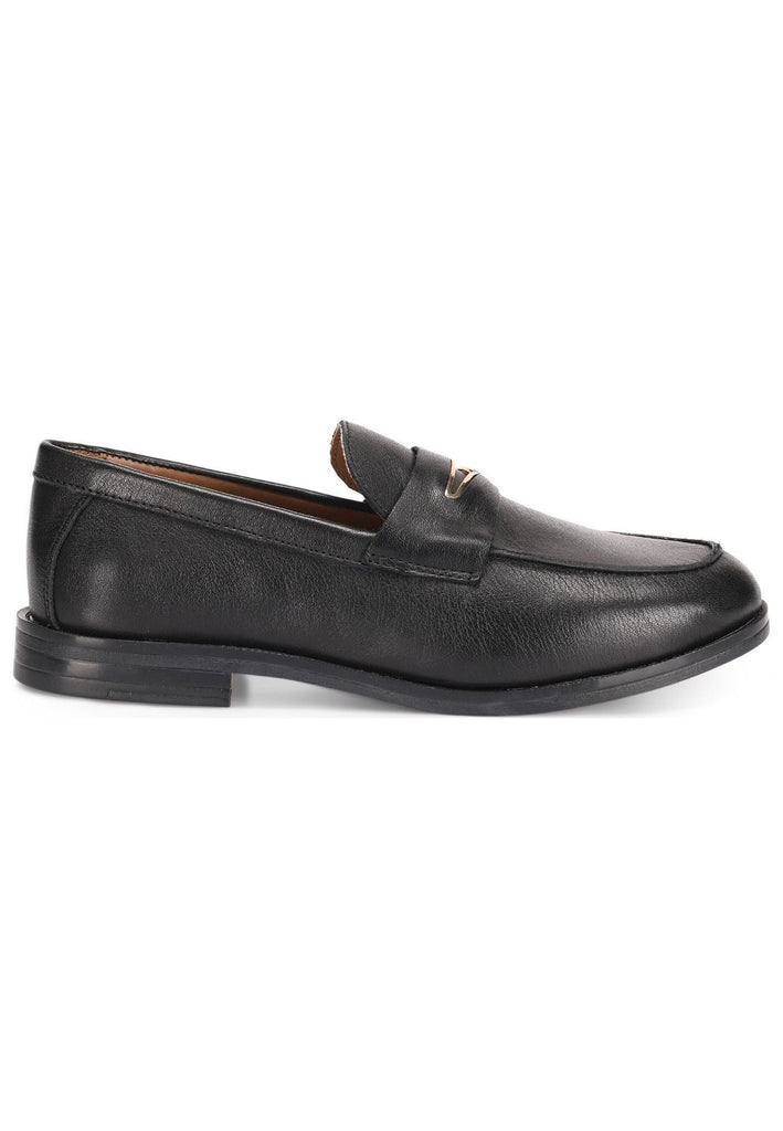 Inuovo Slipper Leder Schwarz