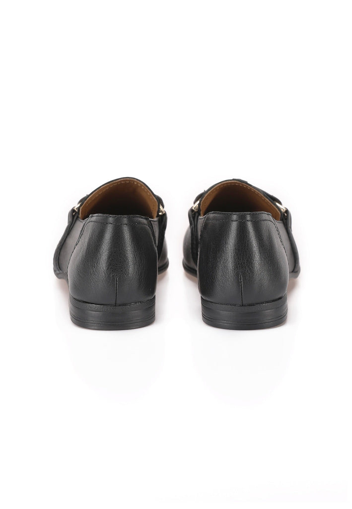 Inuovo Slipper Leder Schwarz