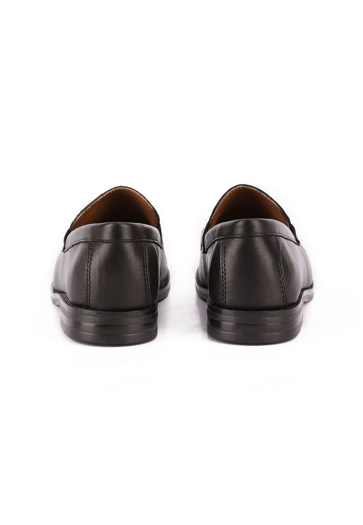 Inuovo Slipper Leder Schwarz