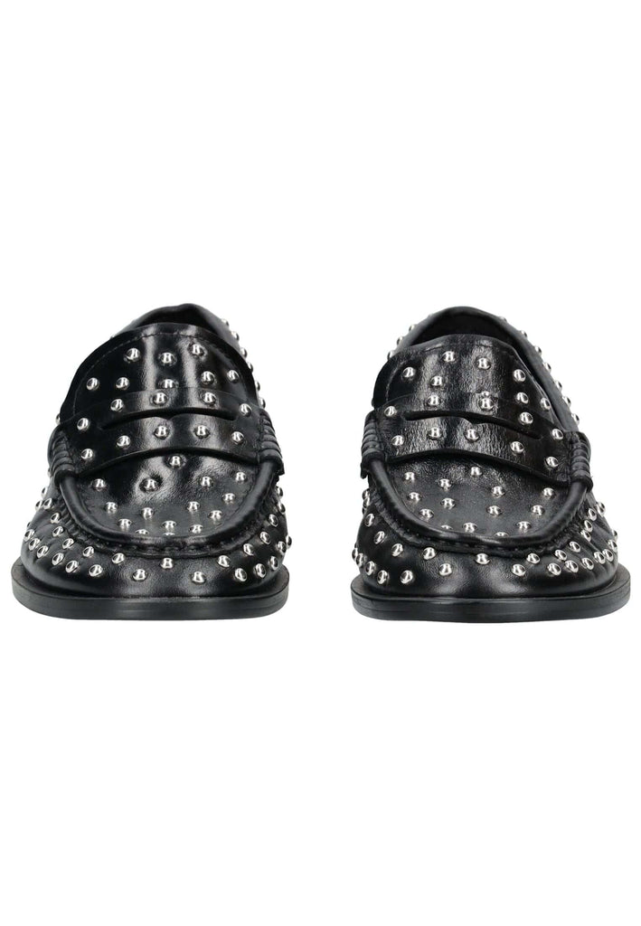 Inuovo Slipper Leder Schwarz