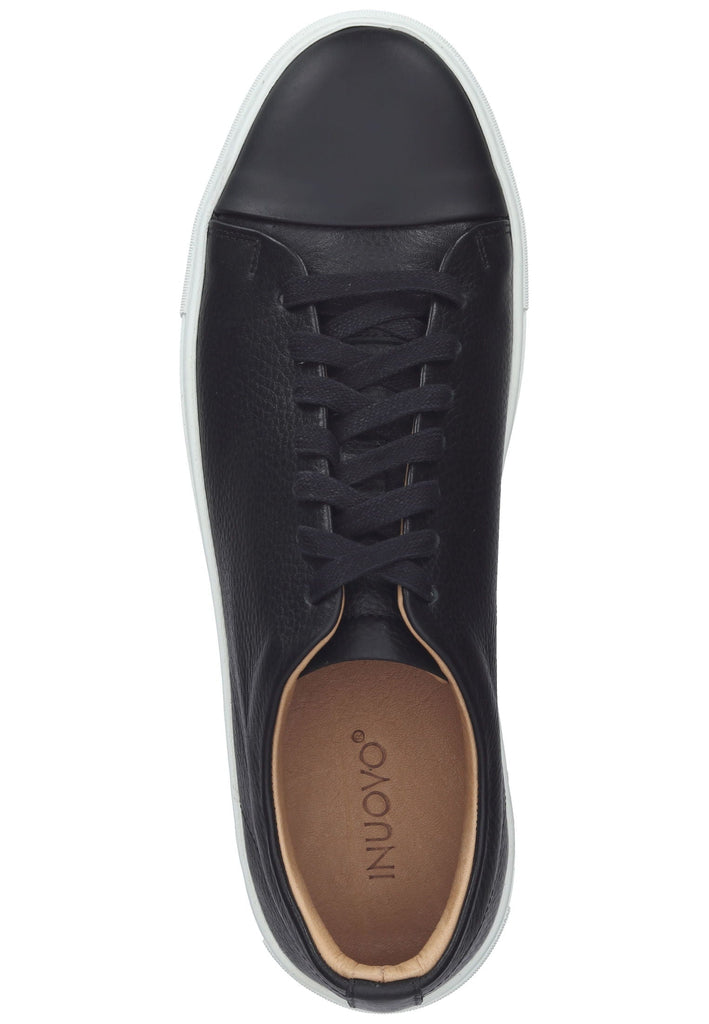 Inuovo Sneaker Leder Schwarz