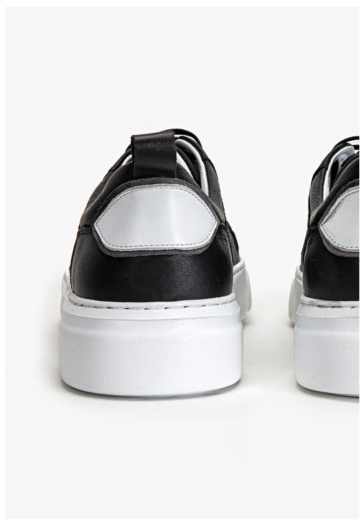 Inuovo Sneaker Leder Schwarz