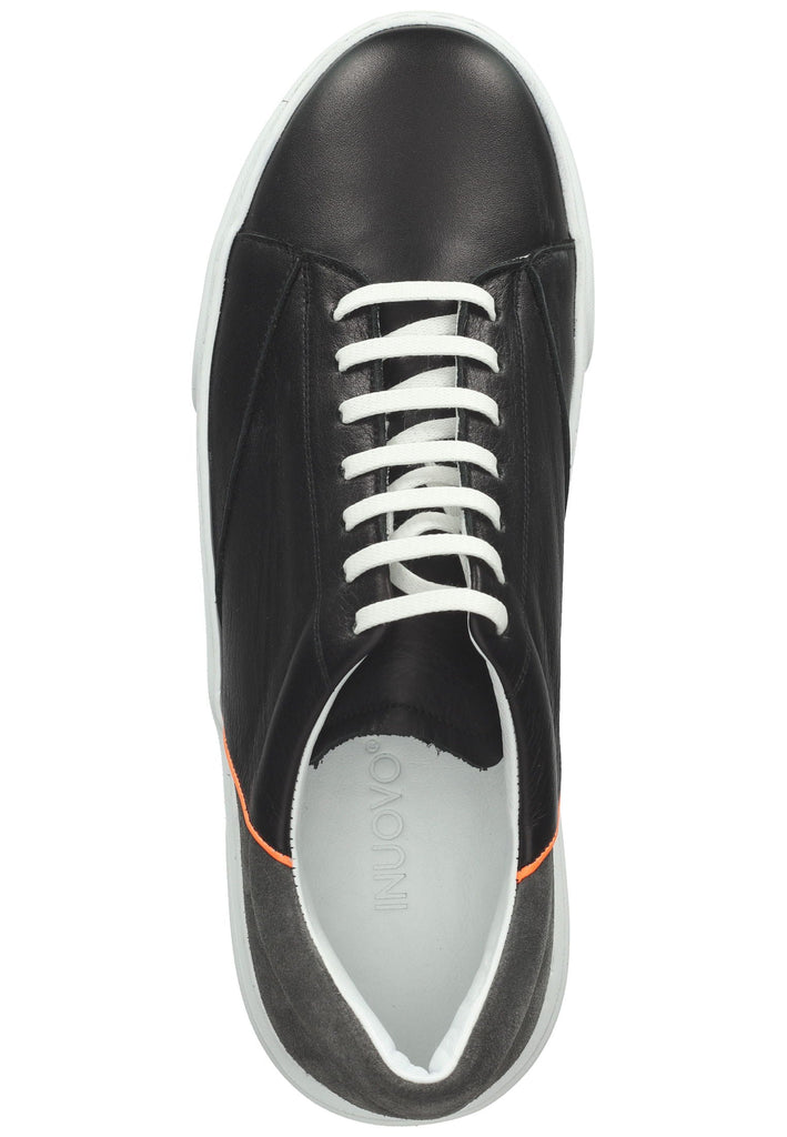 Inuovo Sneaker Leder Schwarz