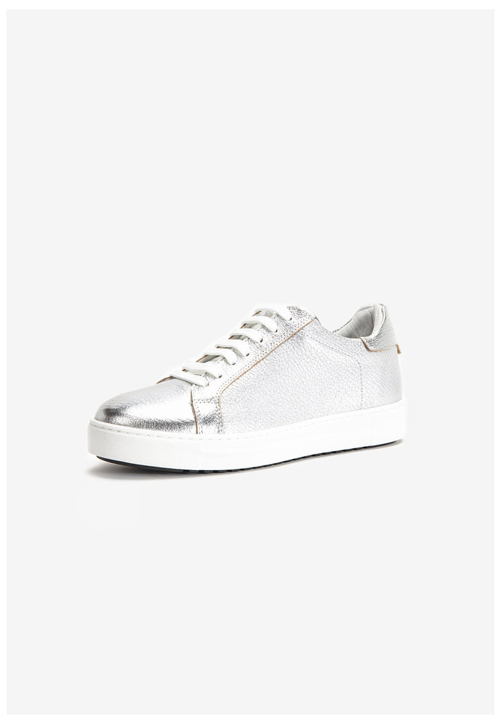 Inuovo Sneaker Leder Silber